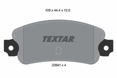 Гальмiвнi колодки дисковi TEXTAR 2084102