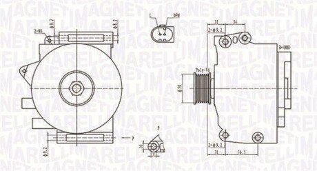 Alternator MAGNETI MARELLI 063731701010 (фото 1)