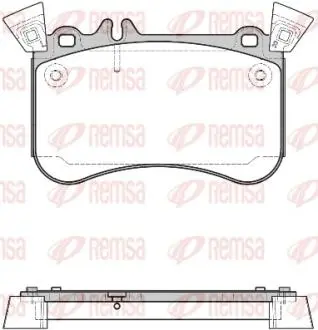 DB Гальм. колодки передн. A-CLASS (W176) A 45 AMG 4-matic (176.052) 13-18 REMSA 1465.10