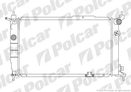 Радіатори охолодження Polcar 550708-5