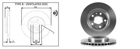 Гальмівний диск передній O 296mm Opel Insignia 1.6/1.8/2.0 08- APLUS 61323AP