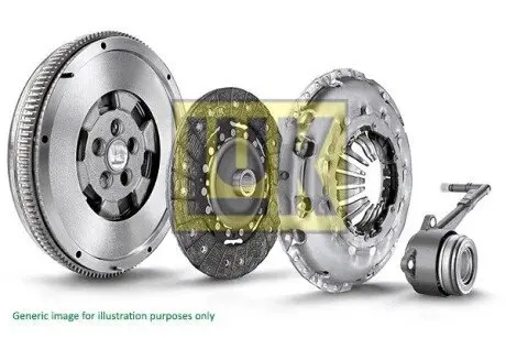 Демпфер + комплект зчеплення Renault Kadjar 1.6 dCi 15-, (R9M 414) LuK 600 0378 00