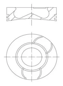 Поршень двигуна MAHLE / KNECHT 021 PI 00123 001