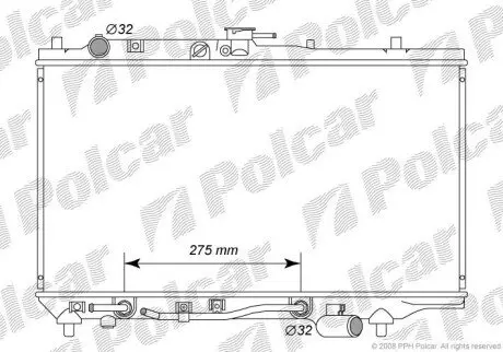 Фото радіатори охолодження Polcar 450408-0 Радіатори охолодження Polcar 450408-0