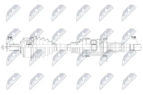 DRIVESHAFT NTY NPW-VV-175