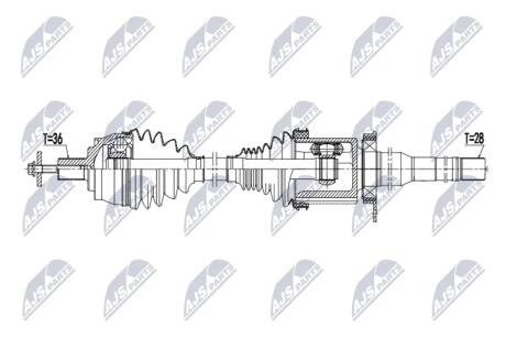 DRIVESHAFT NTY NPW-DW-071