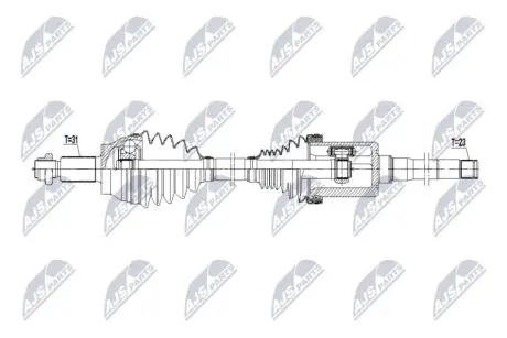 DRIVESHAFT NTY NPW-JG-010
