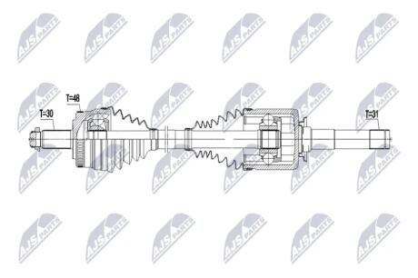 DRIVESHAFT NTY NPW-LR-055 (фото 1)