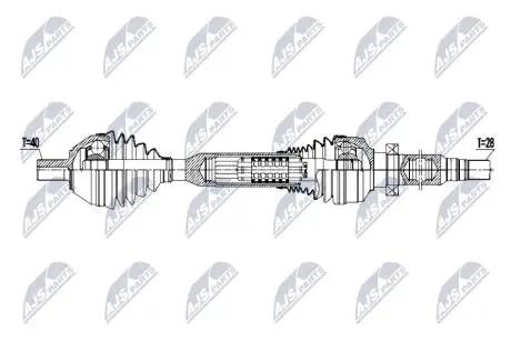 DRIVESHAFT NTY NPW-VV-174