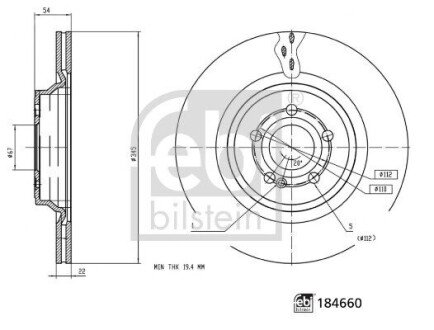 Автозапчасть FEBI BILSTEIN 184660