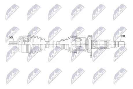 DRIVESHAFT NTY NPW-DW-075