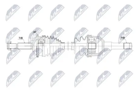 DRIVESHAFT NTY NPW-JG-018