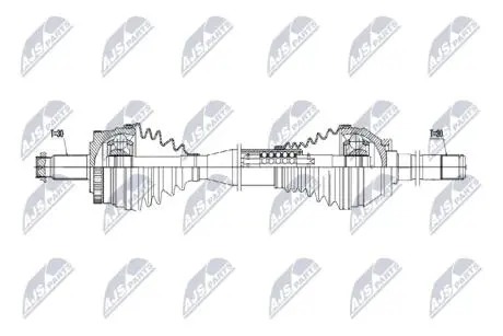 DRIVESHAFT NTY NPW-LR-045