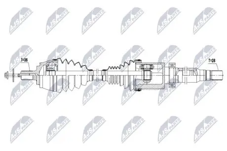DRIVESHAFT NTY NPW-VV-163