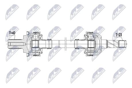 DRIVESHAFT NTY NPW-VV-168 (фото 1)