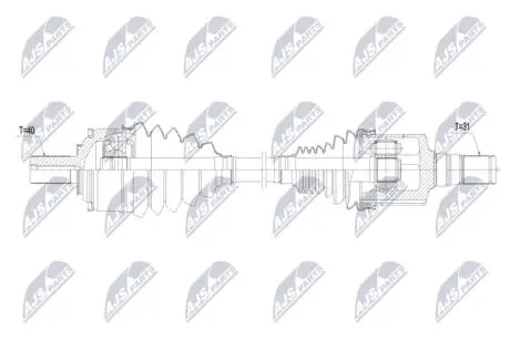DRIVESHAFT NTY NPW-VV-176