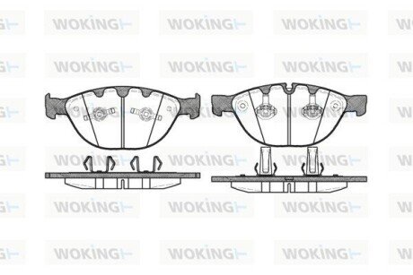 Колодки гальмівні WOKING P8583.10 (фото 1)