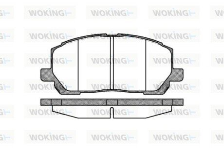 Колодки гальмівні WOKING P9553.00