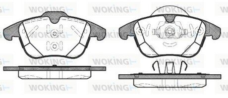 Колодки гальмівні WOKING P15823.00