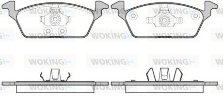 Колодки гальмівні WOKING P16033.00