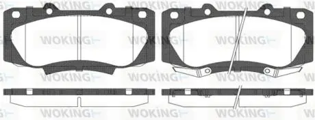 Колодки гальмівні WOKING P15683.02