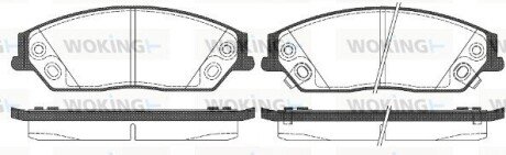 Колодки гальмівні WOKING P15673.02