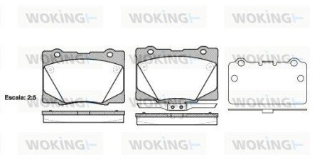 Колодки гальмівні WOKING P15223.02