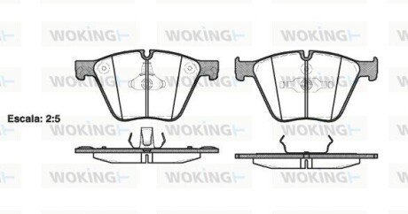 Колодки гальмівні WOKING P15193.00