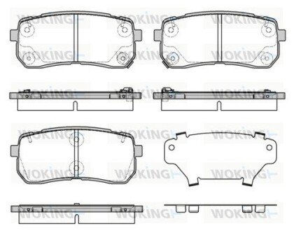 Колодки гальмівні WOKING P13883.12