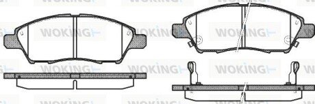 Колодки гальмівні WOKING P13103.02