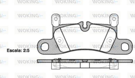 Колодки гальмівні WOKING P12793.20