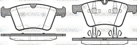 Колодки гальмівні WOKING P12703.00