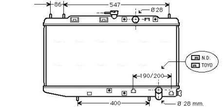 AVA HONDA Радіатор сист. охолодження двиг Civic II, IV 1.5/1.6 (325x685x17) AVA COOLING HD2047