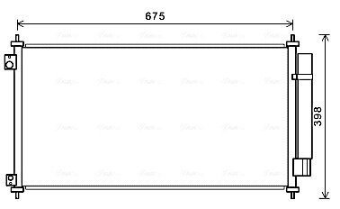 AVA HONDA Радіатор кондиціонера (конденсатор) CROSSTOUR I 3.5 4WD 12- AVA COOLING HDA5282D