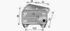 AVA DB Оливний радіатор W211, S211, W461, W463, W220 AVA COOLING MS3733 (фото 3)
