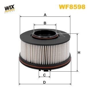 Фільтр паливний Hyundai Santa Fe 2.0/2.2 CRDi 18- WIX FILTERS WF8598