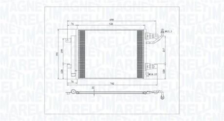 Skraplacz MITSUBISHI COLT 1.5 DiD MAGNETI MARELLI 350203792000