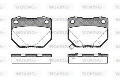 Колодки гальмівні WOKING P2653.21