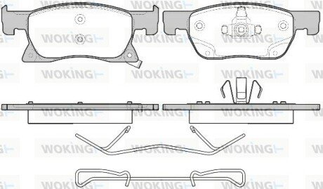 Колодки гальмівні WOKING P17813.02