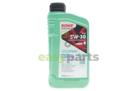 Олива 5W30 SUNSPEED MULTI SYNT DPF (1L) (BMW LL-04/MB229.51/229.31/229.52/VW504 00/507 00/GM dexos2) ROWE 4920125-0010-99