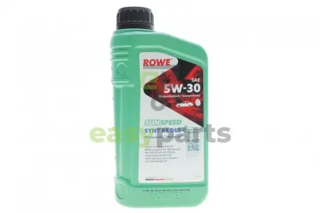 Олива 5W30 SUNSPEED SYNT RS DLS (1L) (MB 229.31/229.51/MB 229.52/BMW LL-04) (ACEA C2,C3/API SN/CF) ROWE 4920118-0010-99