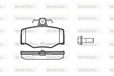 Колодки гальмівні WOKING P2433.00