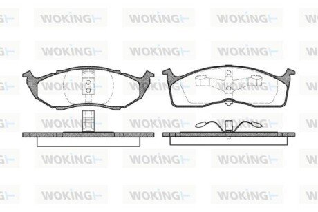 Колодки тормозные WOKING P7103.00