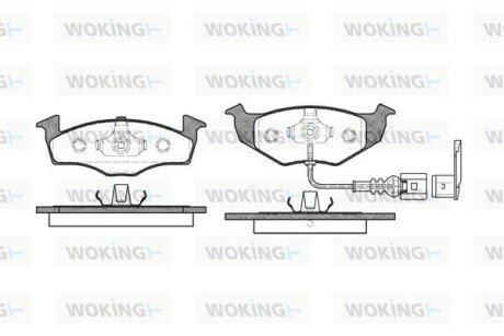 Колодки гальмівні WOKING P7093.11