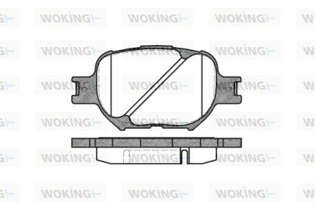 Колодки гальмівні WOKING P6423.00