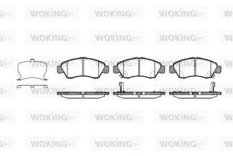 Колодки гальмівні WOKING P5193.22