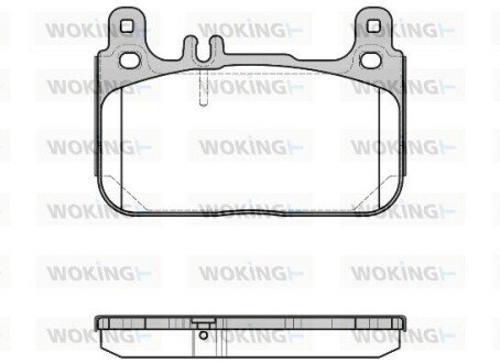 Колодки гальмівні WOKING P17223.00