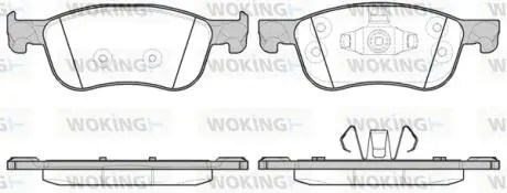Колодки гальмівні WOKING P16763.00