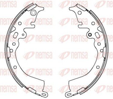 Колодки гальмівні барабанні (комплект 4 шт) REMSA 4538.00