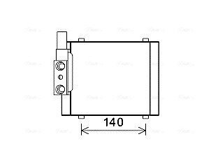 AVA AUDI Оливний радіатор A6 C5 2.4-3.0 01- (автомат) AVA COOLING AI3325